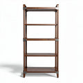 Wooden bookshelf with five shelves for living room or office storage 80 x 40 x 180cm